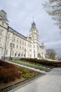 Herbstliches Kongresszentrum in Québec City.